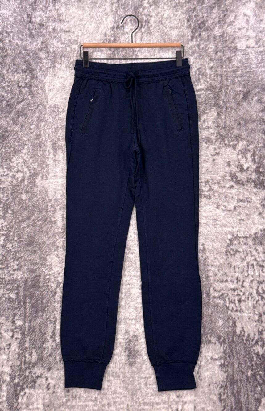 New Cotton Citizen Sweatpants Small Womens Blue Drawstring Waist Pull On Jogger